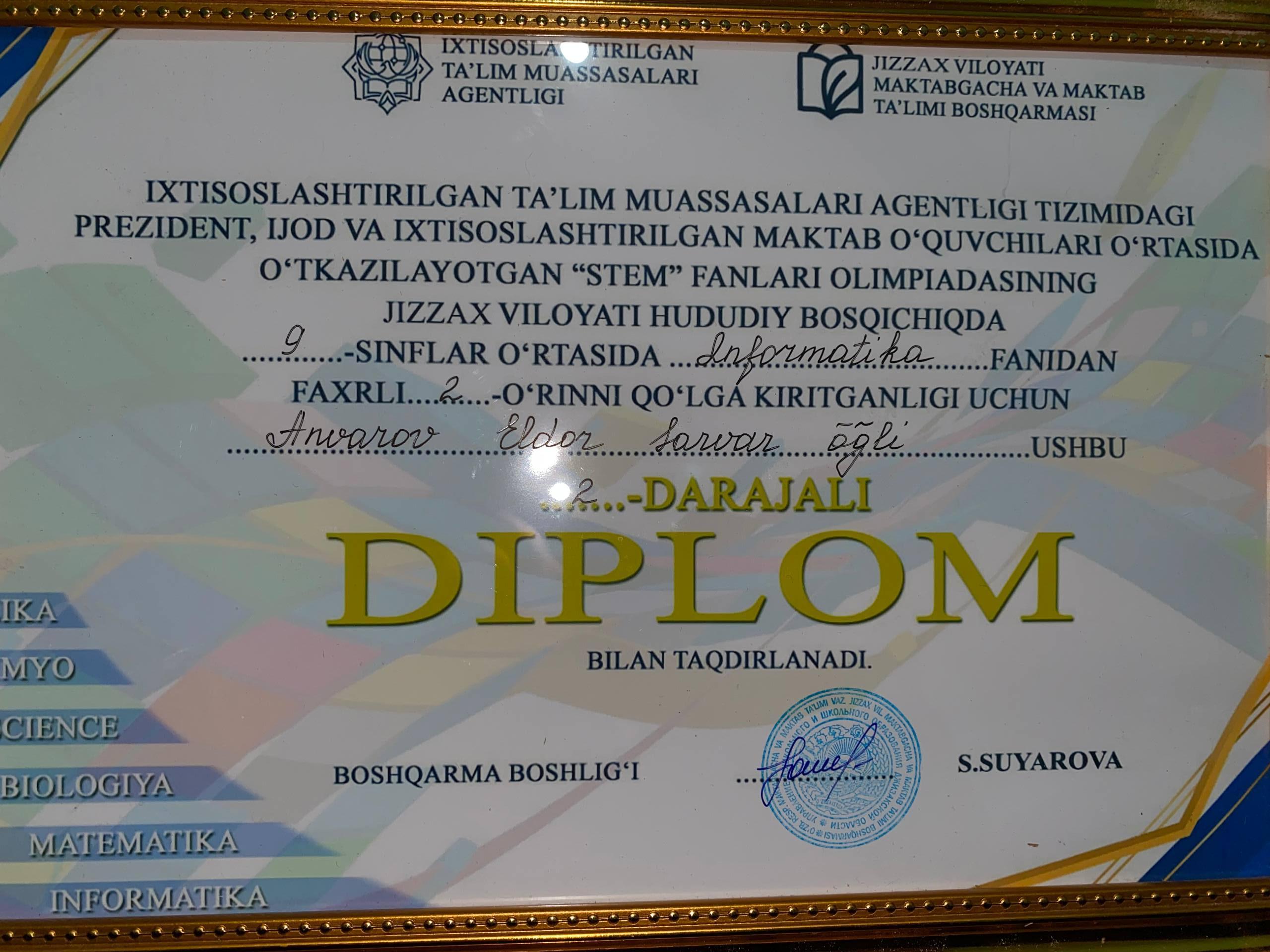 STEM olympiad region